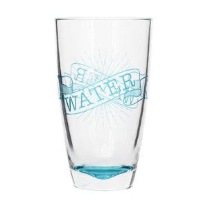 CERVE FONTE Glass Tumblers Water for Cold Beverages, Made in Italy, 12.5 oz